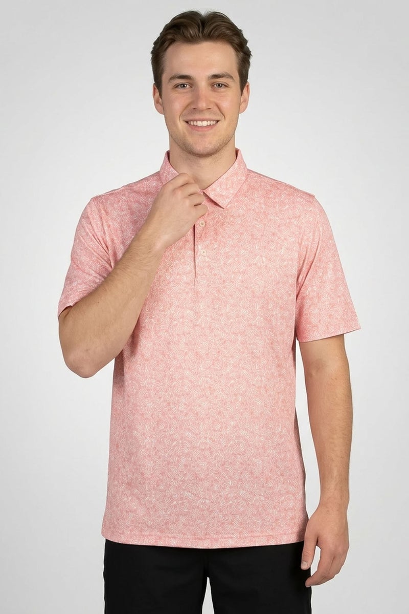 Greg Norman Men Sportswear Fit Short Sleeves Training Polo Shirt, Multicolor - Image 1