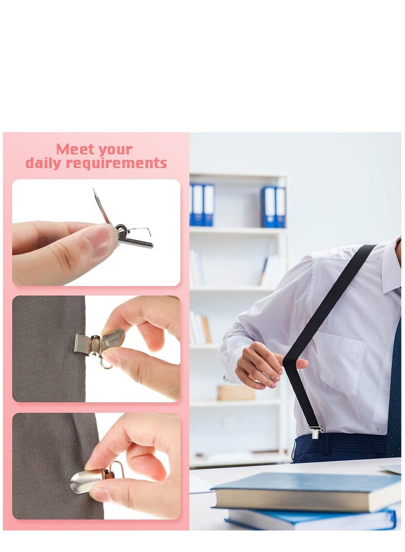 KASTWAVE 100 Pieces Metal Pacifier Suspender Clips Straps Holder Fasteners Clips Baby Pacifier Suspender Snap Heavy Duty Fasteners Clips for Making Pacifier Holders Bib Bed Sheet Fasteners Toy Clip - Image 5