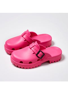 Generic Two-Way Thick-Soled Lab Slipper Clogs for Women 902 rose red 
