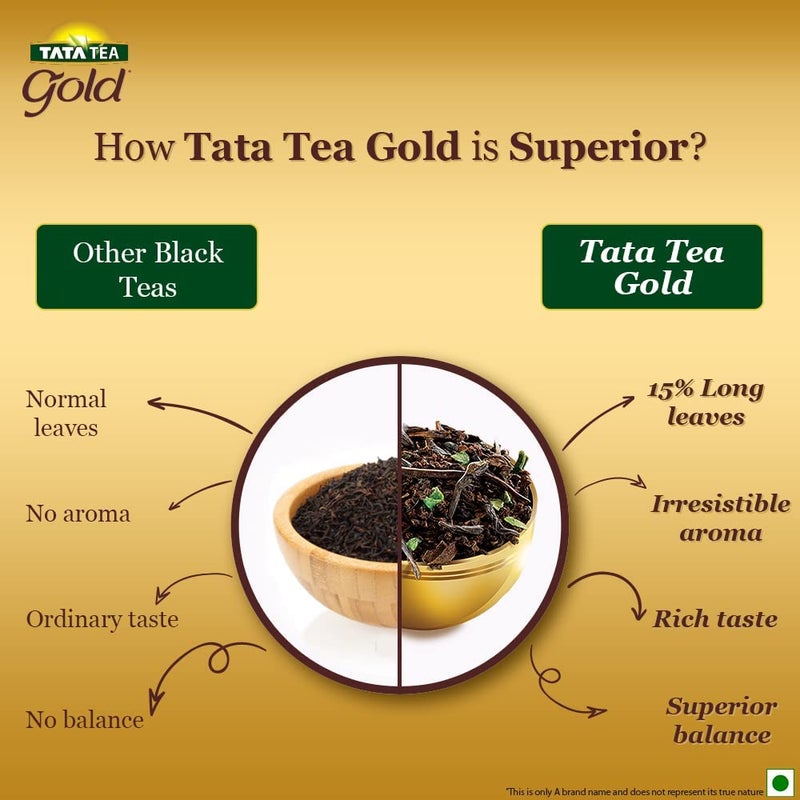 Tata Tea Gold, Black Tea, Pouch, 500g - Image 4