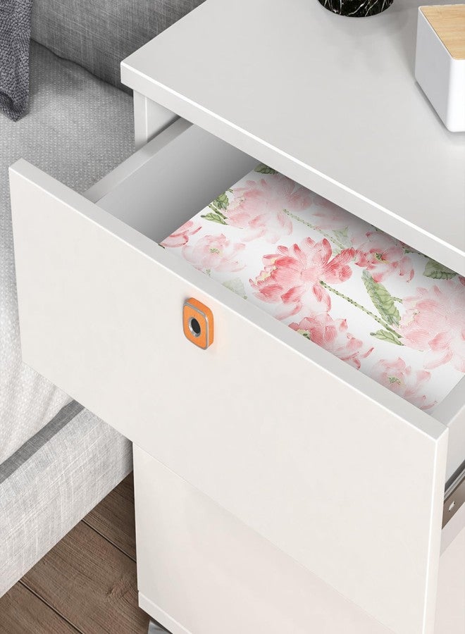 Mounting UP Peel and Stick Wallpaper for Home Decoration Kitchen Watercolor Pink Lotus Removable Vinyl Self Adhesive Shelf Paper & Drawer Liner Roll House, Workshop & Office 17.3" x 394" L5258-10 - Image 4