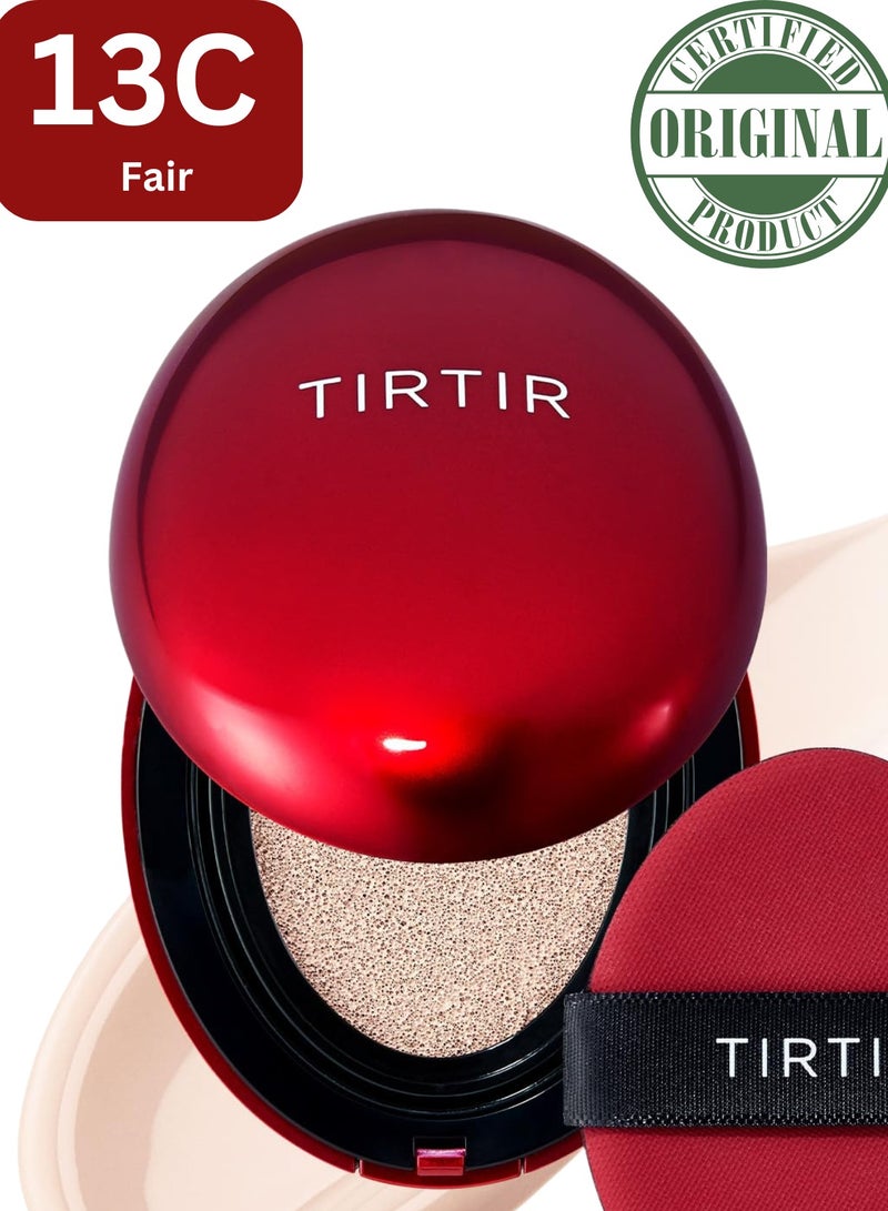 ترتر كريم أساس TIRTIR Mask Fit 13C بلون أحمر عاجي فاتح | تغطية كاملة، خفيف الوزن، مناسب للبشرة، لمسة نهائية لامعة حريرية، كريم أساس كوري مبطن - Image 1