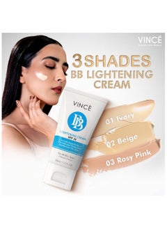 VINCE BB Cream – Beige (VBBC 02) – All-in-One BB & Fairness Cream – Hydrates, Primes & Conceals Imperfections for Brighter, Flawless Skin & Natural Coverage – With SPF 25, 50ml  - Image 3