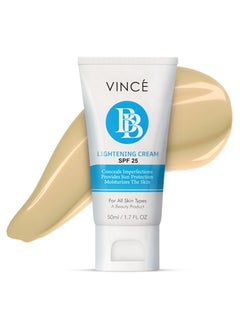 VINCE BB Cream – Beige (VBBC 02) – All-in-One BB & Fairness Cream – Hydrates, Primes & Conceals Imperfections for Brighter, Flawless Skin & Natural Coverage – With SPF 25, 50ml  - Image 1