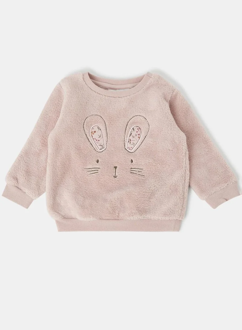 NAME IT Infant Bunny Long Sleeve Sweatshirt