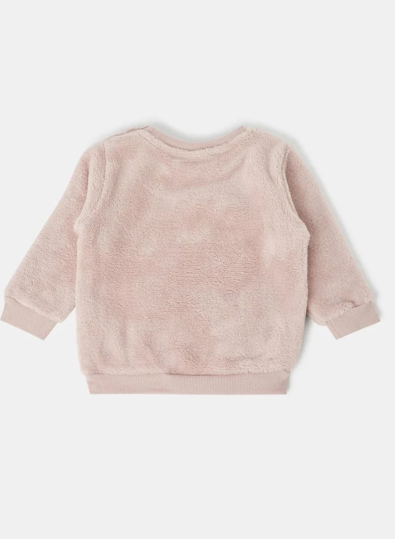 NAME IT Infant Bunny Long Sleeve Sweatshirt