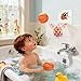SEISSO Indoor Mini Basketball Hoop for Kids Wall Basketball Hoop for Bathroom Office Suction Cup Basketball for Kids Boys Girls Suction Cup Basketball Toy Lovers - Image 4