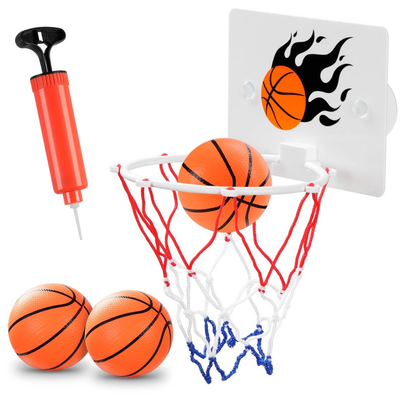 SEISSO Indoor Mini Basketball Hoop for Kids Wall Basketball Hoop for Bathroom Office Suction Cup Basketball for Kids Boys Girls Suction Cup Basketball Toy Lovers - Image 3