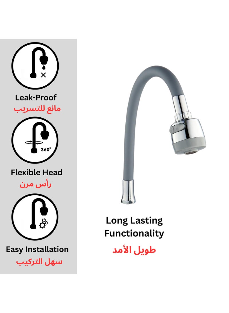 ITG Universal Stainless Steel Faucet Tube, Rotating Nozzle Pipe, Flexible Outlet for Kitchen Sink  - Image 2