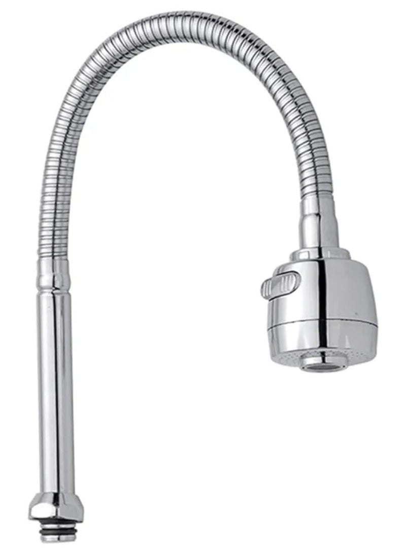 ITG Universal Faucet Extension Hose, Stainless Steel Flexible Tap Tube with Rotating Nozzle, Kitchen Sink Connector, Anti-Leak, Anti-Rust, Easy Installation - Image 2