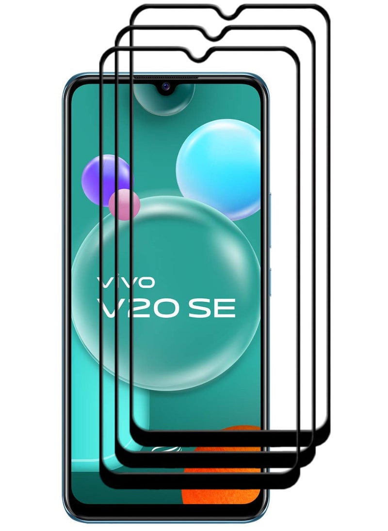 ACLIX 3 Pieces Antistatic ESD Dustproof Premium Quality High Definition Tempered Glass Screen Protector Designed For vivo V20 SE - Image 1