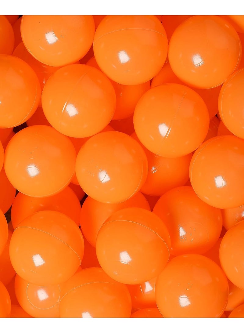 SKY-TOUCH Colorful Orange Play Balls, 100 Count, 7cm Each, Ideal for Pools, Bathtubs and Water Toys - Image 1