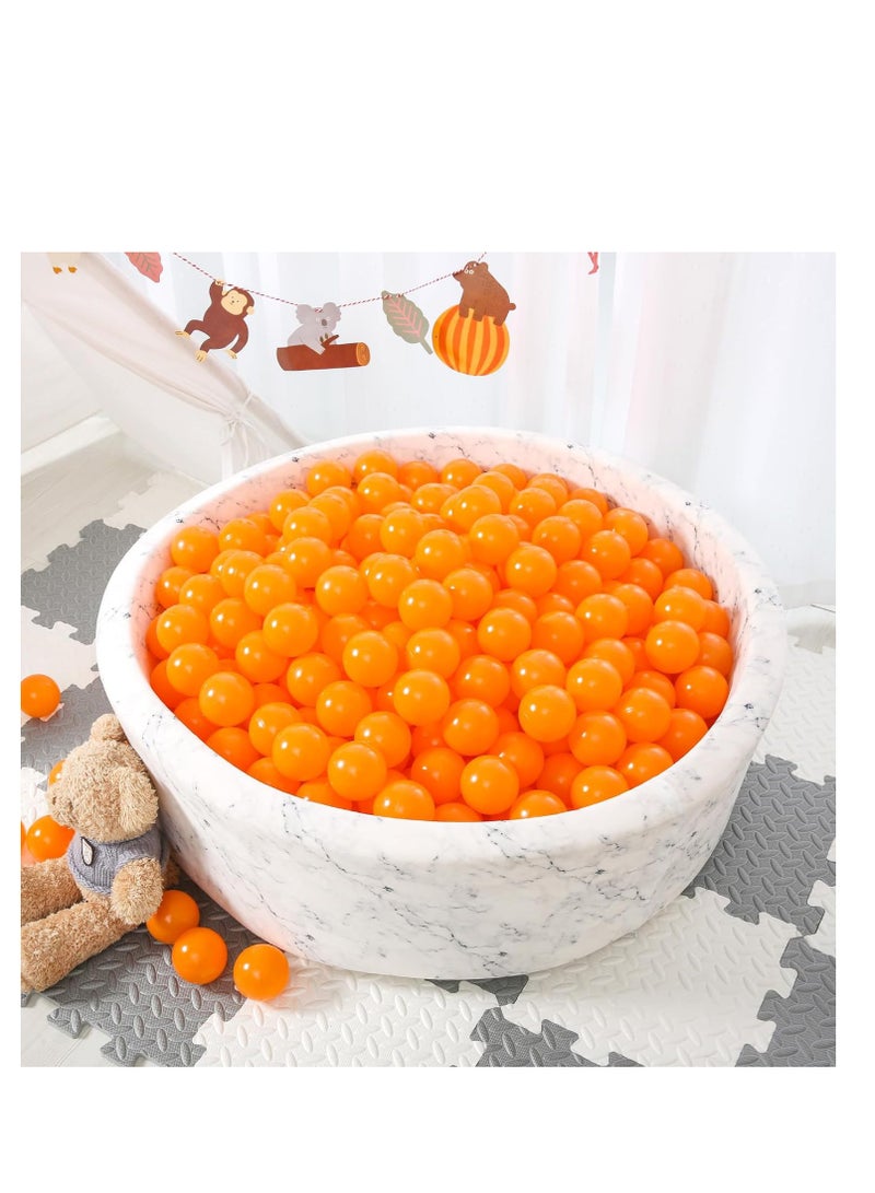 SKY-TOUCH Colorful Orange Play Balls, 100 Count, 7cm Each, Ideal for Pools, Bathtubs and Water Toys - Image 2