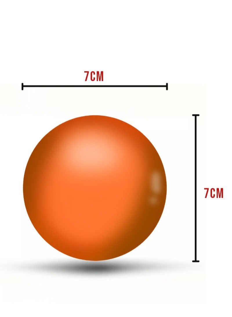 SKY-TOUCH Colorful Orange Play Balls, 100 Count, 7cm Each, Ideal for Pools, Bathtubs and Water Toys - Image 3