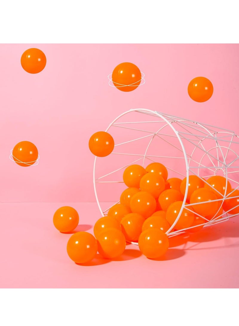 SKY-TOUCH Colorful Orange Play Balls, 100 Count, 7cm Each, Ideal for Pools, Bathtubs and Water Toys - Image 4