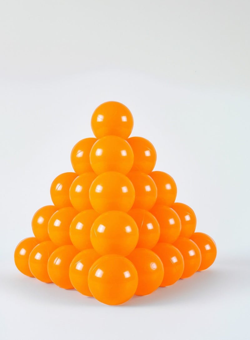 SKY-TOUCH Colorful Orange Play Balls, 100 Count, 7cm Each, Ideal for Pools, Bathtubs and Water Toys - Image 5