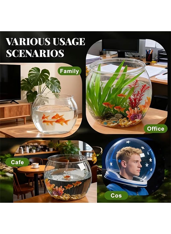 18.93L Thickened PET Fish Tank, Round High-Transparent Aquarium Bowl, Multi-Functional Home & Office Decoration Container - Image 5