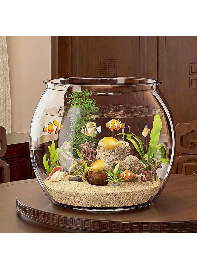 18.93L Thickened PET Fish Tank, Round High-Transparent Aquarium Bowl, Multi-Functional Home & Office Decoration Container - Image 1