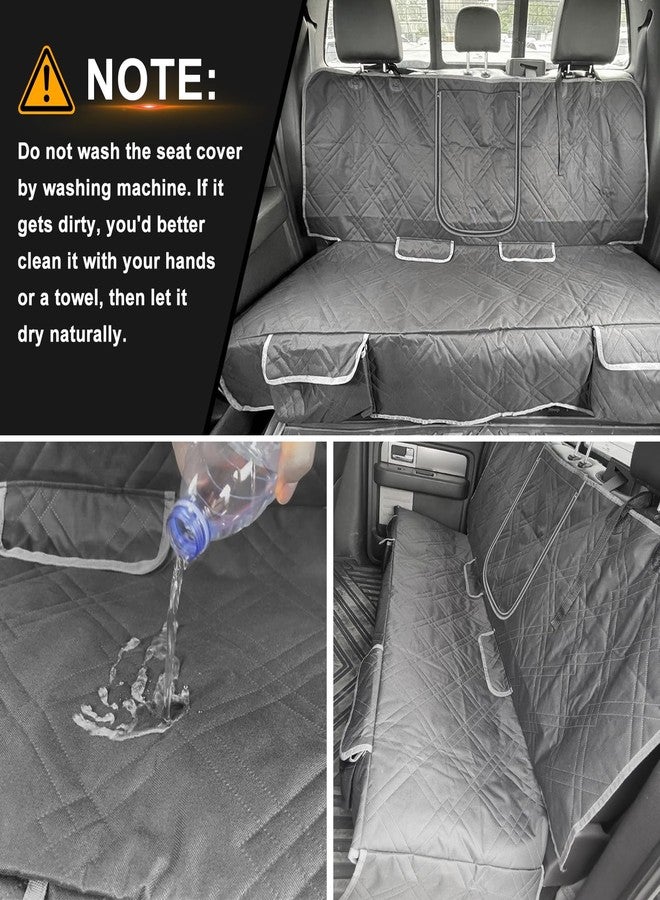Kistrba Dog Car Seat Cover Compatible with 2021-2025 Ford Bronco Sport, Waterproof Pet Bench Seat Cover for Back Seat, 600D Heavy Duty Scratch Proof Nonslip Truck Seat Covers for Dogs - Image 3