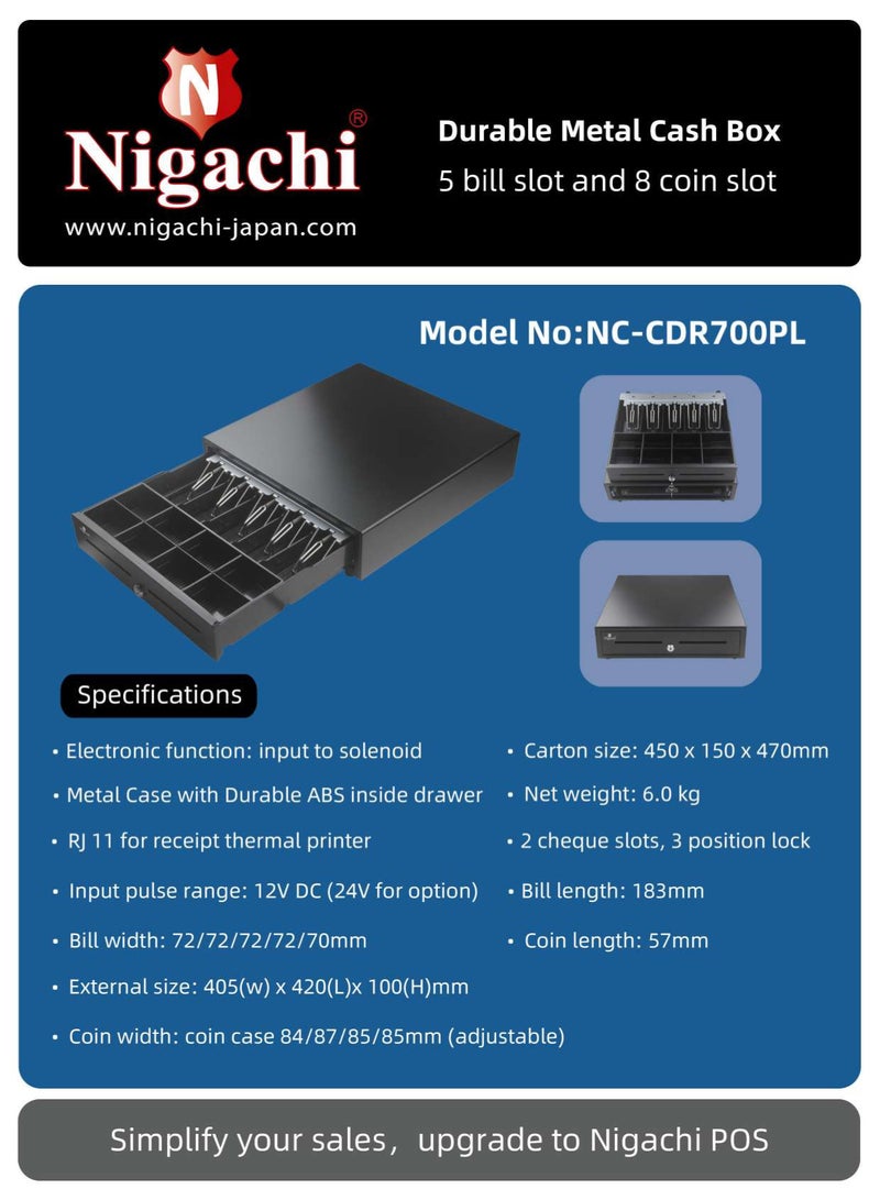 نيجاتشي درج النقود نيجاشي NC-CDR700PL - Image 2