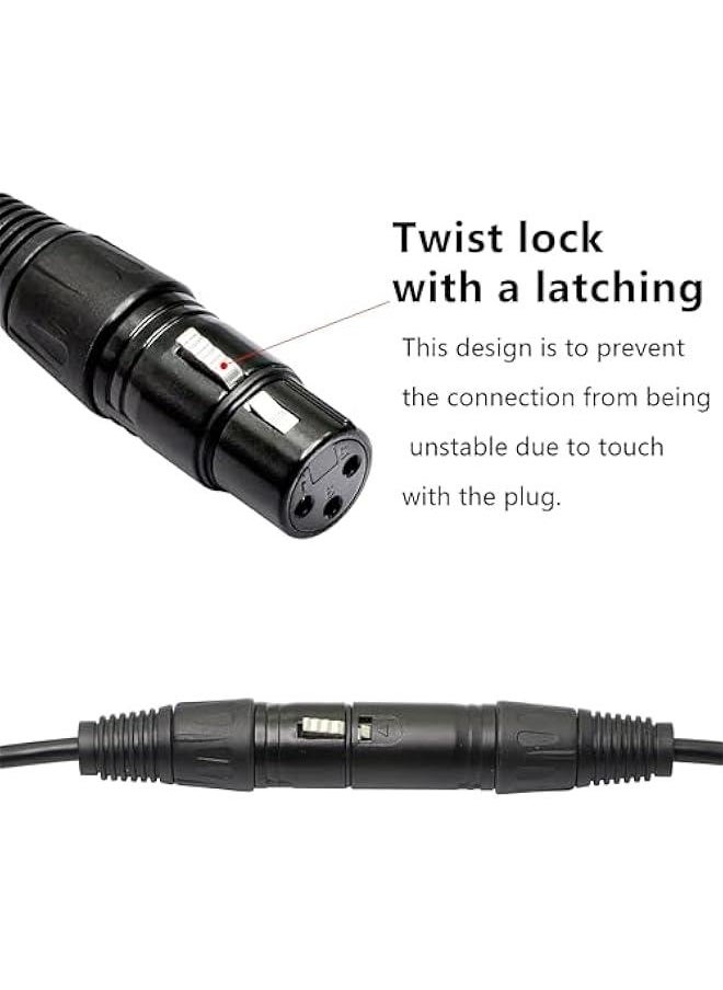MOXO - 1 Pair XLR 3pin to RJ45 Female Adapter Cable,XLR Male to RJ45 Network Connector Extension Cable Use Cat5 Ethernet for DMXCON Controller Series1.1Ft - Image 1