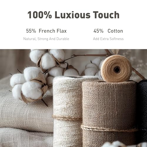 Hyde Lane Linen Quilt Set Queen Size - Breathable Box Stitched European Flax Bedding Set for Bedspread and Coverlet, with 2 Pillow Shams, 90"x96", Grey - Image 3