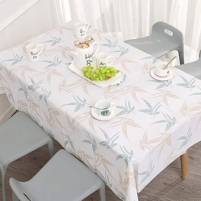 PEVA Waterproof Dining Tablecloth 137x183 cm Modern Rectangular Table Cover for Daily Use Easy to Clean Spill Proof Wipeable Dining Room Decoration