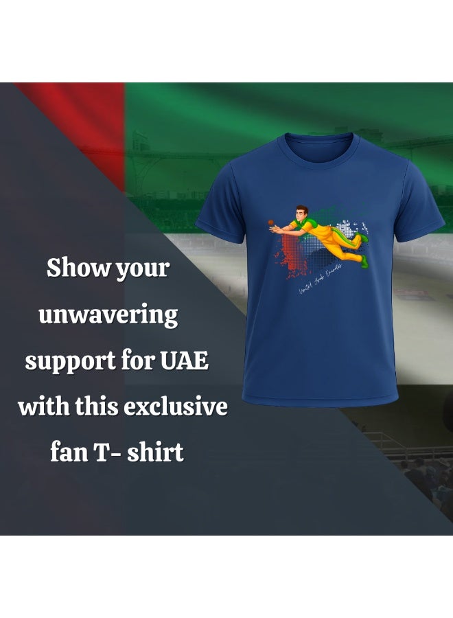 UAE Sports Cricket T-Shirt For Men - Breathable,Lightweight Dry-Fit T-Shirt - Ideal For Cricket Lovers,Workouts,Training,Outdoor Activities And Daily Wear - Image 4