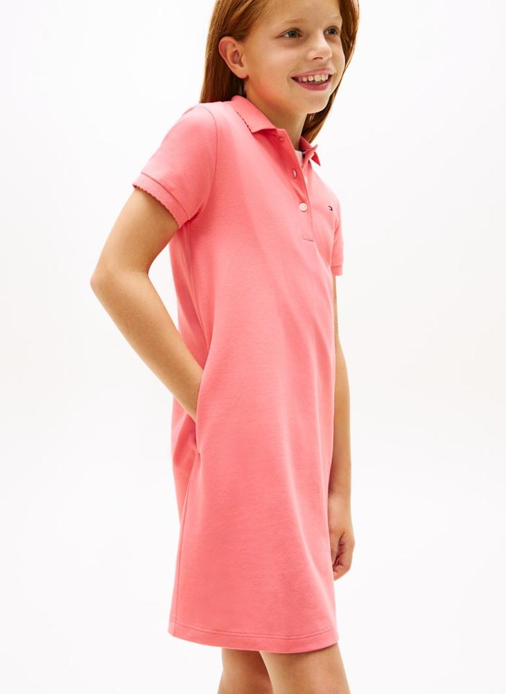 TOMMY HILFIGER Essential Pique Short Sleeve Polo Dress - Image 3
