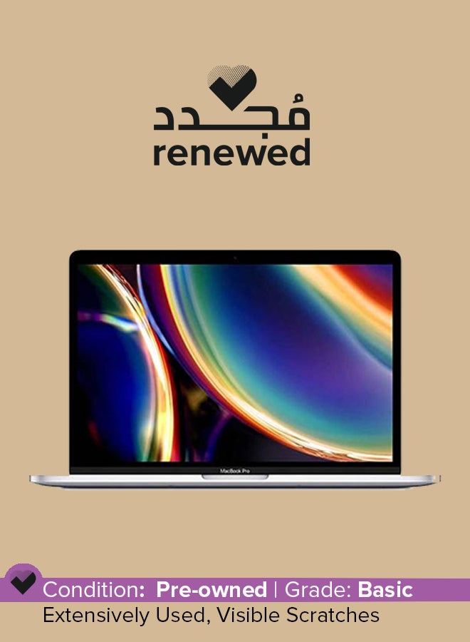 ابل  Renewed - Macbook Pro 13 (2020) Laptop With 13-Inch Display, Apple M1 Chip Processor/8GB RAM/512GB SSD/Integrated Graphics Silver - Image 1