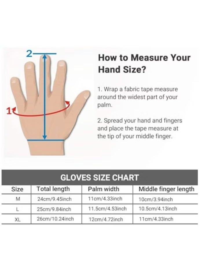 Generic Workout Gloves, Full Palm Protection & Extra Grip, Gym Fishing Fencing Gloves for Weight Lifting, Training, Fitness, Exercise (Men & Women)(L) - Image 4
