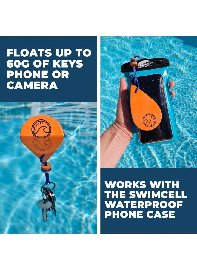 Generic - Swimcell Floating Keychain For Boat Keys Action Camera, Phone Case. Floats 60Gm In Water. 3 Times More Than A Marine Cork! Key Float Keyring Sailing Gift. - Image 1