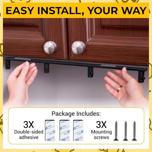 Samorillo Stand Mixer Attachment Holder Compatible with All Kitchen Aid Mixer Accessories - Quick & Easy Installation Perfect for Kitchen Organization & Attachment Storage - Securely Holds 4 Mixer Attachments - Image 4