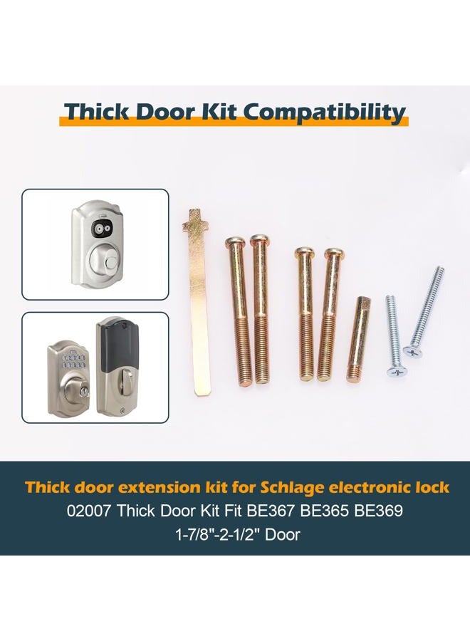 Eaorbd Thick Door Kit for Schlage Electronic Keypad Locks Replacement Parts - Image 4