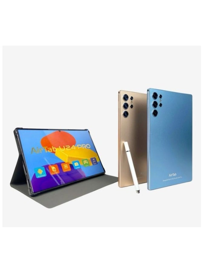 AirTab U24 Pro Smart Tablet 10.1-FHD Inch Display 16GB RAM 1TB ROM – With Arabic Keyboard Grey  - Image 1