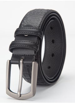 Generic Premium Classic Pin Buckle Belt - Casual Embossed Leather Belt For Men - 3.4CM Wide Genuine Leather Belt Without Buckle Timeless Elegance For The Modern Gentleman  - Image 1
