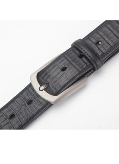 Generic Premium Classic Pin Buckle Belt - Casual Embossed Leather Belt For Men - 3.4CM Wide Genuine Leather Belt Without Buckle Timeless Elegance For The Modern Gentleman  - Image 3