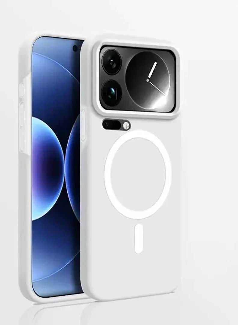 حافظة لهاتف Xiaomi 17 Pro Max، لون جيلي، تدعم الشحن المغناطيسي، ملمس سيليكون، مادة سيليكون ناعمة، مقاومة لبصمات الأصابع، غطاء خلفي لهاتف Xiaomi 17 Pro Max - Image 3