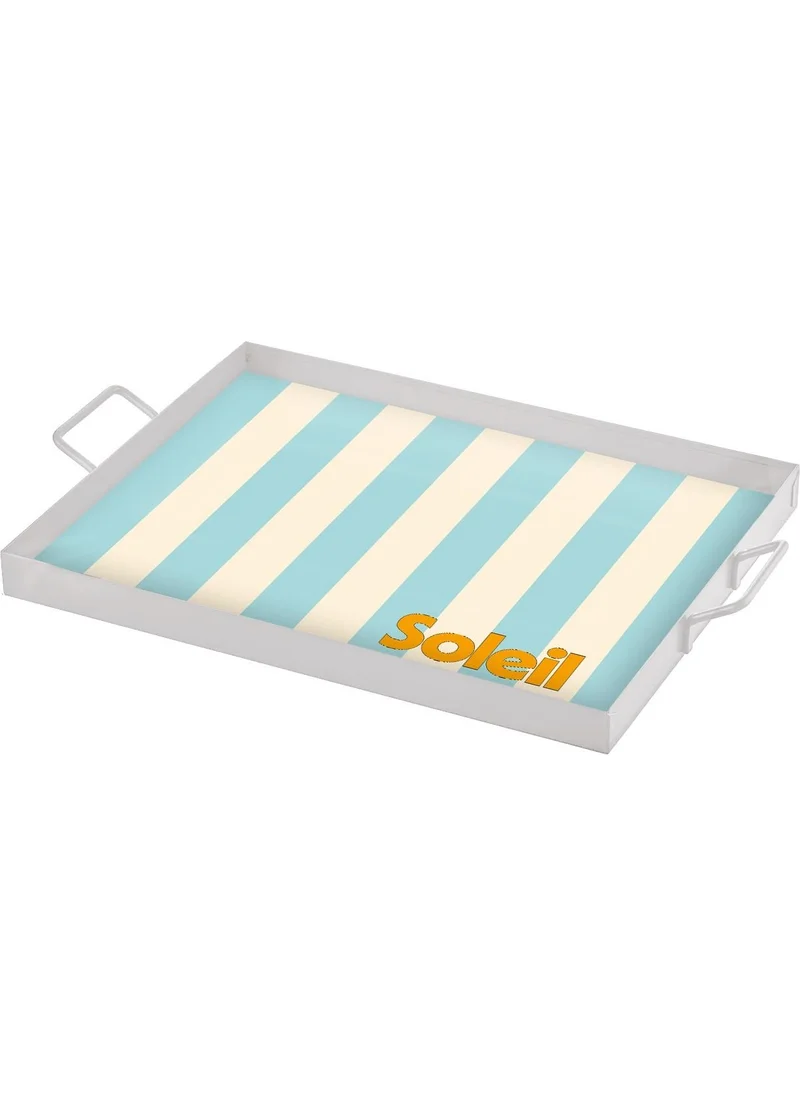 The Mia Soleil Decorative Metal Tray 40X30 cm