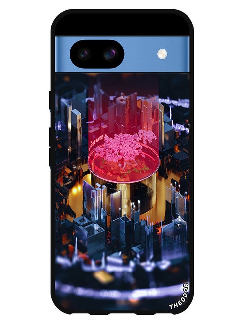 Protective Case Anti Scratch Shock Proof Bumper Cover For Google Pixel 8a bonsai_tree_scheme