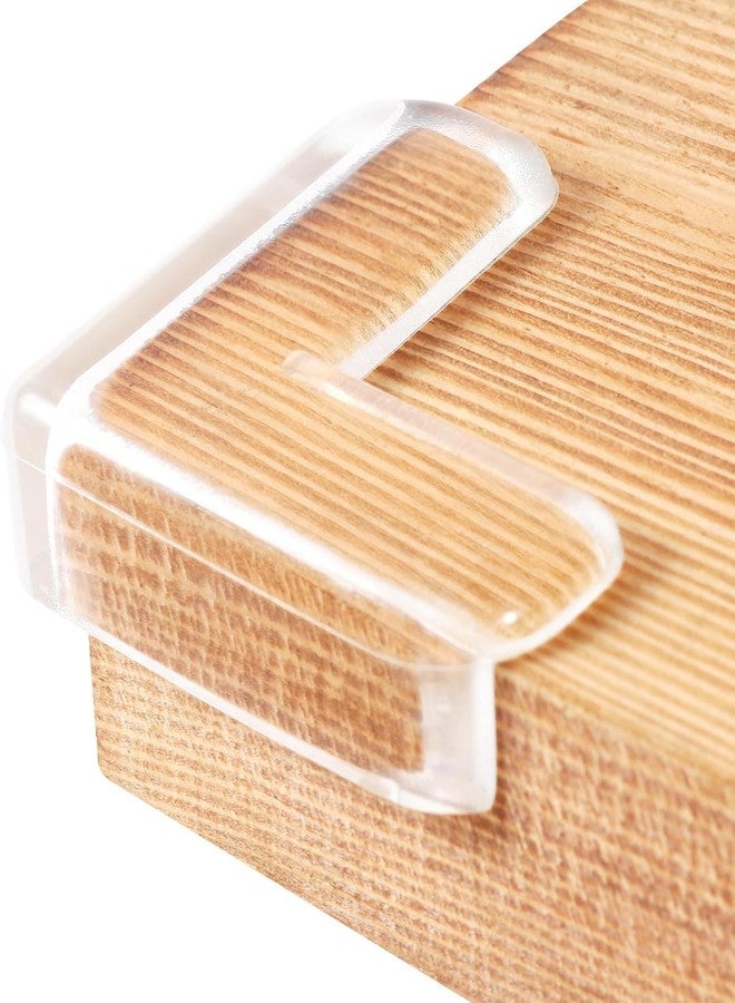 ATCAN Corner Protectors, 10 Pack, Baby Proofing Corner Guards, Transparent Corner Bumper & Edge Cushion for Furniture, Table, Cabinet Sharp Corner & Edge, Baby Safety Material (L-Shaped) - Image 1