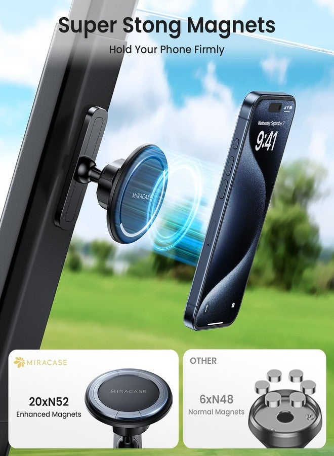 Miracase Magnetic Golf Cart, Gym Phone Holder, Strong Magnet Phone Mount Compatible with iPhone, Google Pixel Any Smartphone, Golf Cart Accessories Phone Caddy Gift for Friends - Image 3