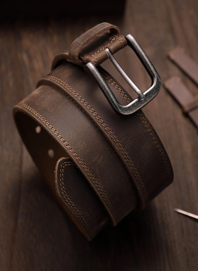 CHAOREN Mens Belts Leather - 35mm Genuine Leather Belt for Jeans - Men Gift for Casual Dress - Image 4