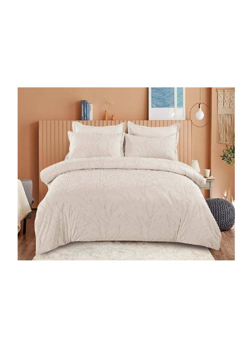 Generic Comforter Set All Season Bedding King Size Ultra Soft 100% Microfiber Polyester Striped Comforters Ets included 1 Fixed Duvet 1 Fitted Sheet 4 Pillow Cover 