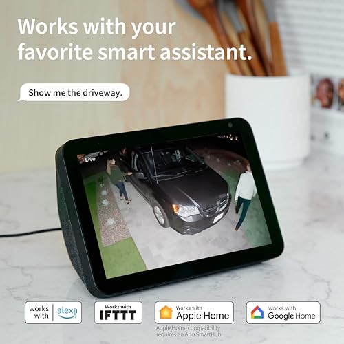 ARLO كاميرا أمان LED فلوودلايت Arlo Pro 3 بدقة 2K HDR 2000-3000 لومن | بدون أسلاك | حماية الممرات والأزقة | تتصل بشبكة Wi-Fi | رؤية ليلية ملونة، مستشعر حركة، صوت ثنائي الاتجاه، قابلة لإعادة الشحن (أسود) - Image 5