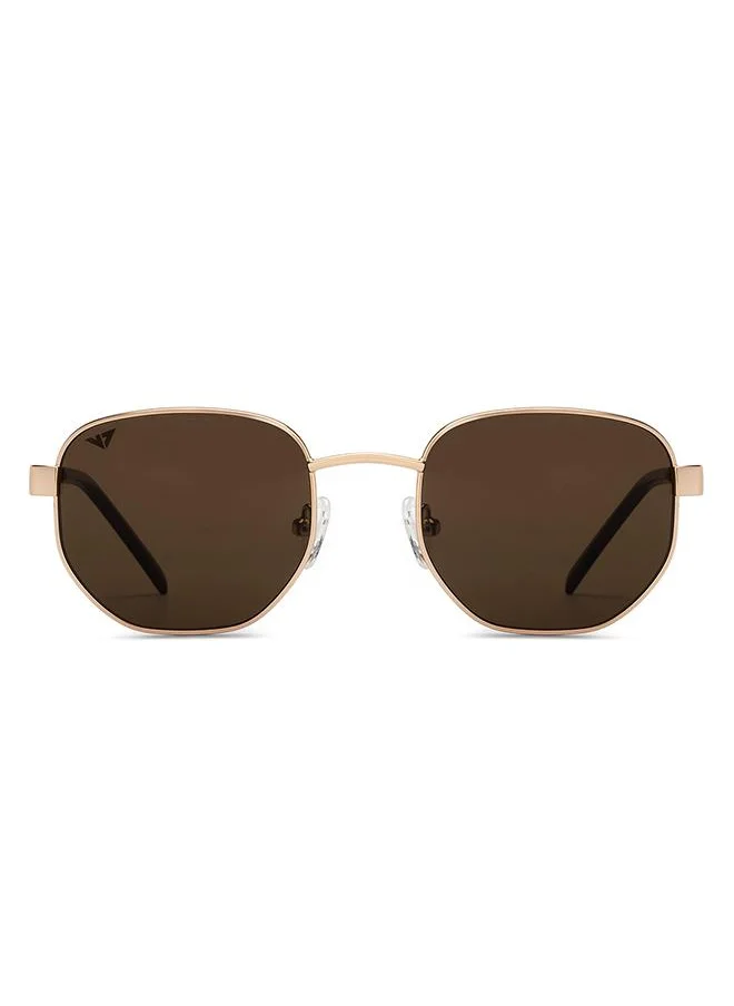 VINCENT CHASE Full Rim Hexagonal Petite Branded Latest And Stylish Sunglasses 100% UV Protected Unisex Small VC S16527