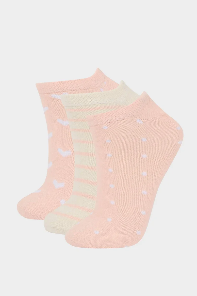 ديفاكتو Woman 3 Piece Cotton Ankle Socks