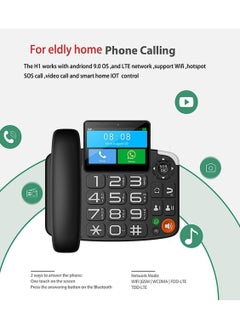 Generic Landline Telephone Dual Sim  Smart 4G Big Button Android With Video Call Home Business Landline Phones  - Image 4
