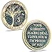 LParkin 3 Year Sobriety Coin Tree of Life Sobriety Coin AA Medallion Sobriety Gifts for Women and Men Sober Anniversary Token Alcoholics Anonymous Medallion - Image 1