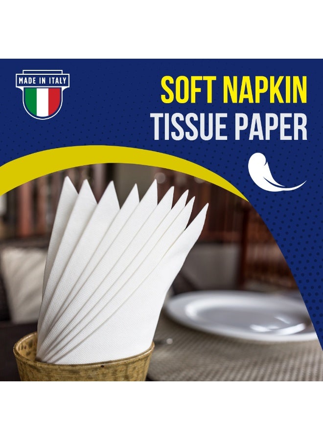 Maxi Supercarta Napkin Tissue 140 Sheets - 33x33 cm - Soft Embossed Disposable & Absorbent Paper Napkins - Image 5